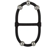 Calexotics Beaded Dual Silicone Maximizer Juodas