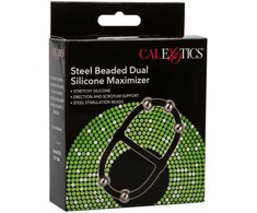 Calexotics Beaded Dual Silicone Maximizer Juodas