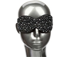 CalExotics Radiance Blackout Eye Mask with Rhinestone Accents, Juodas