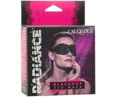 CalExotics Radiance Blackout Eye Mask with Rhinestone Accents, Juodas