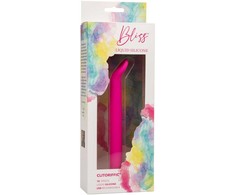 Rožinė CalExotics Bliss Clitoriffic Rožinė - Liquid Silicone Compact Vibrating Massager