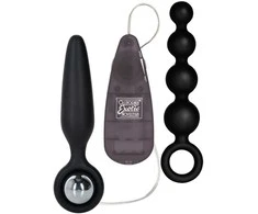 Calexotics Plug/vibr-BOOTY CALL BOOTY VIBRO KIT Juodas