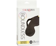 CalExotics Boundless Blackout Adjustable Eye Mask - Vegan Leather, Juodas