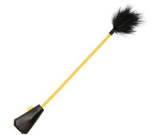 CalExotics Boundless Feather Crop Dual-Ended Faux Leather &amp; Feather 53cm