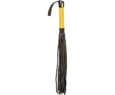 CalExotics Boundless Flogger Vegan Leather Hand Whip 69cm Juodas