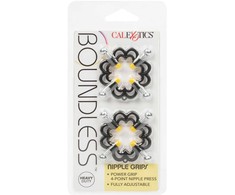 CalExotics Boundless Adjustable Nipple Grips - 4-Point Metal Clamps, 2 pcs