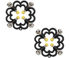 CalExotics Boundless Adjustable Nipple Grips - 4-Point Metal Clamps, 2 pcs