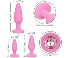 Calexotics Rožinė Crystal Booty Kit Rožinė