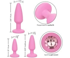 Calexotics Rožinė Crystal Booty Kit Rožinė