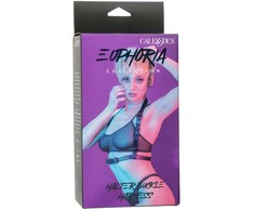 CalExotics Euphoria Halter Buckle Harness Juodas - Adjustable Vegan Leather