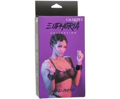 CalExotics Euphoria Adjustable Velvet &amp; Vegan Leather Wrist Restraints