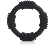 Calexotics žiedas - ADONIS SILICONE RINGS HERCULES BLCK