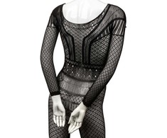 CalExotics Scandal Lace Body Suit - Breathable Mesh, Universal Size