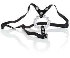 CalExotics Lovers Thong Adjustable Intimate Pearl System Juodas