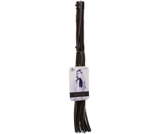 CalExotics Nocturnal Leather Flogger Juodas - Precision Handle &amp; Soft Straps