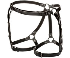 CalExotics Euphoria Plus Size Adjustable Riding Thigh Harness - Juodas Velvet