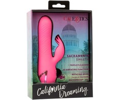 Rožinė CalExotics California Dreaming Sacramento Sweetie Rožinė Dual Stimulator