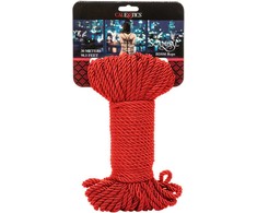 CalExotics Scandal Raudona Bondage Rope 30m - Silky Cotton Blend, Durable