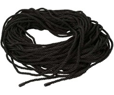 CalExotics Scandal Juodas Bondage Rope 50m - Durable Cotton Blend Restraint