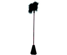 CalExotics Scandal Juodas Dual-Ended Feather Crop 53.25 cm