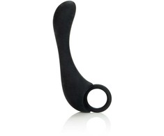 Calexotics Butt plug sklandžiai su žiedu juoda