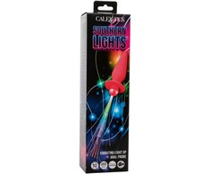 Rožinė CalExotics Southern Lights Light-Up Silicone Plug 10 Modes Rožinė
