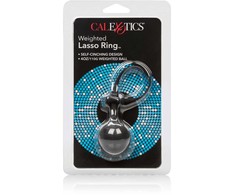 CalExotics Weighted Lasso Silicone Ring 4.5cm 110g Adjustable Juodas
