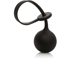 CalExotics Weighted Lasso Silicone Ring 4.5cm 110g Adjustable Juodas