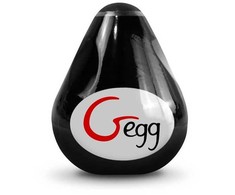 G-VIBE Gvibe G-Egg Juodas Textured Silicone Compact Intimate Sleeve 6.5cm