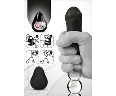 G-VIBE Gvibe G-Egg Juodas Textured Silicone Compact Intimate Sleeve 6.5cm