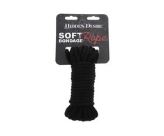 Hidden Desire Bondage Rope 10M Juoda