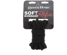 Hidden Desire Wiązania-BONDAGE ROPE 5 METER Juodas