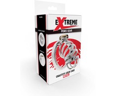 Hidden Desire Extreme Metal Chastity System, Adjustable, 7.9 cm, Sidabrinis