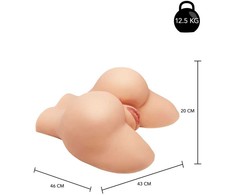 ACT Me Doggy Style Anatomical Model TPR Dual Entry 46x43x20cm