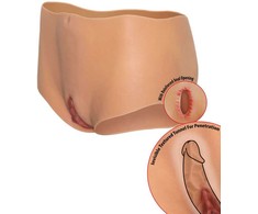 Hidden Desire Alter Ego Silicone Open Brief Medium Waist Flesh S-L