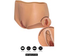 Hidden Desire Alter Ego Silicone Open Brief Medium Waist Flesh S-L