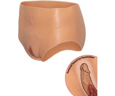 HIDDEN DESIRE ALTER EGO High Waist Silicone Open Brief S-M-L Flesh