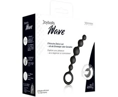 Joydivision Joyballs Anal Wave Short Juodas Medical Silicone 17.5cm