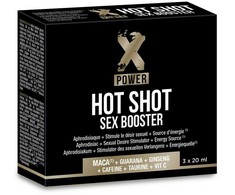 Labophyto XPOWER Hot Shot Booster 3x20ml - Maca, Ginseng &amp; Guarana Formula