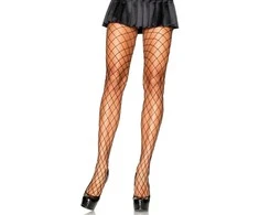 Leg Avenue Europe Juodos tinklinės pėdkelnės
