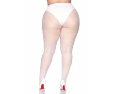 Leg Avenue Europe Baltos tinklinės pėdkelnės XL dydžio