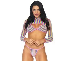 Leg Avenue Europe Vaivorykštės bikinio komplektas