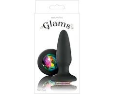 Ns novelties Glams Gem Plug Juodas