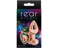Ns novelties GALINĖ TURTAS ROSE GOLD HEART S RAINBOW