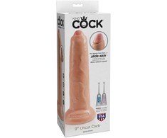 Pipedream „King Cock“ 9 colių neapdorotas – minkštas