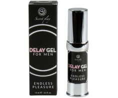 Secret Play Men’s Delay Gel with Mint Extract, 15 ml, Airless Dispenser
