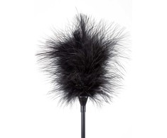 Secretplay 100 Fetish Secret Play Dual-Sided Intimate Priedas Juodas Feather &amp; Whip 21cm