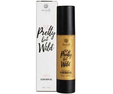 Secret Play Pretty But Wild Glow Illuminating Body Oil 50ml Golden Effect