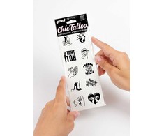 SECRETPLAY Secret Play Chic Tattoo Set - 10 Artistic Temporary Tattoos Kinky Collection