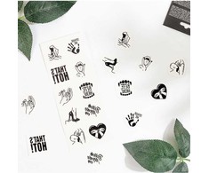 SECRETPLAY Secret Play Chic Tattoo Set - 10 Artistic Temporary Tattoos Kinky Collection